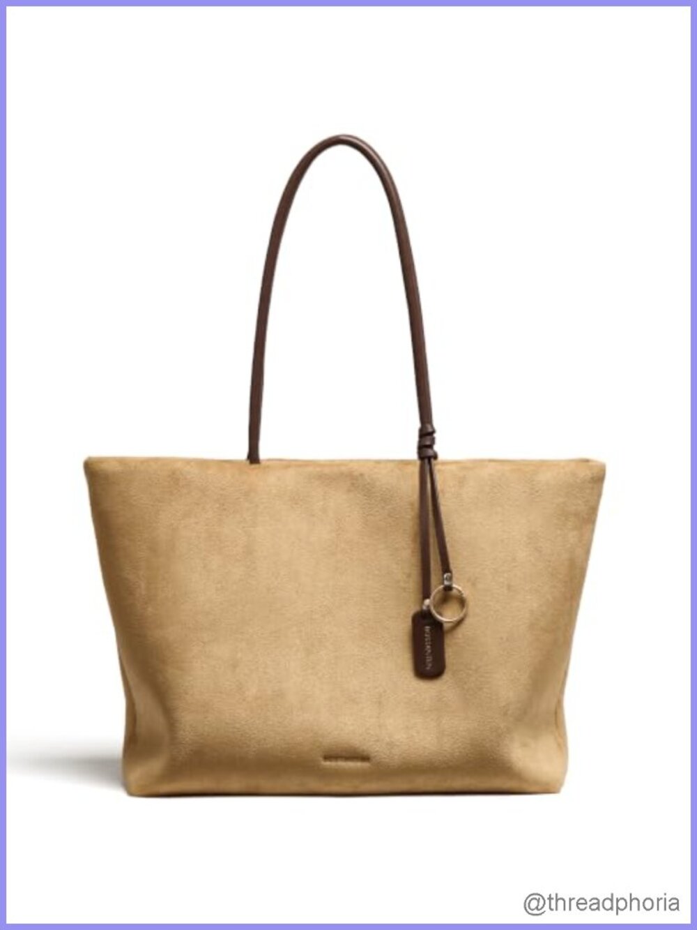 BOSTANTEN Slouchy Work Tote Lightweight Faux Suede Handbag